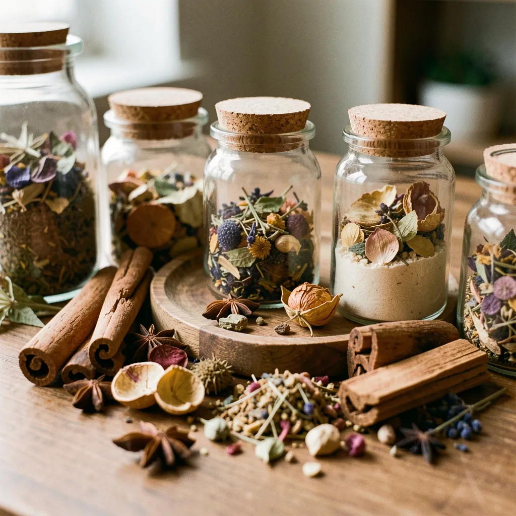 Home fragrance potpourri composition